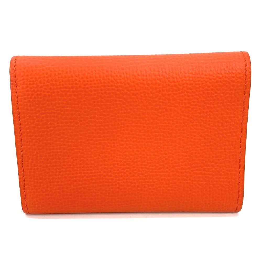 Loewe Loewe C821S33X07 Anagram Vertical Wallet Small Compact Threefold Leather Women Vivid Orange Size ONE SIZE - 2 Thumbnail