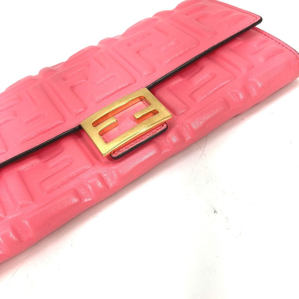 Fendi Fendi 8M0251 Zukka Baguette Continental Flap Doubled Long Wallet Leather Women Size ONE SIZE - 3 Thumbnail