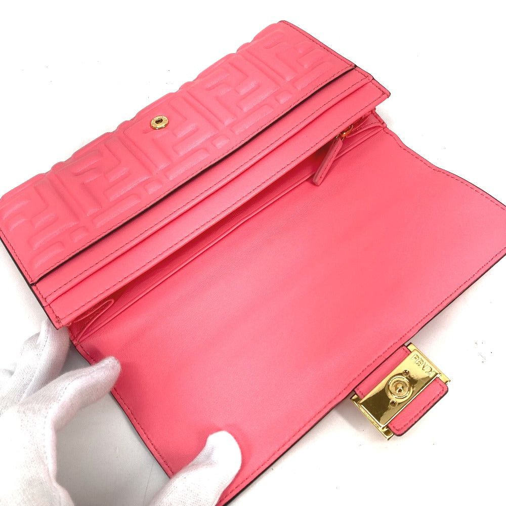 Fendi Fendi 8M0251 Zukka Baguette Continental Flap Doubled Long Wallet Leather Women Size ONE SIZE - 5 Thumbnail