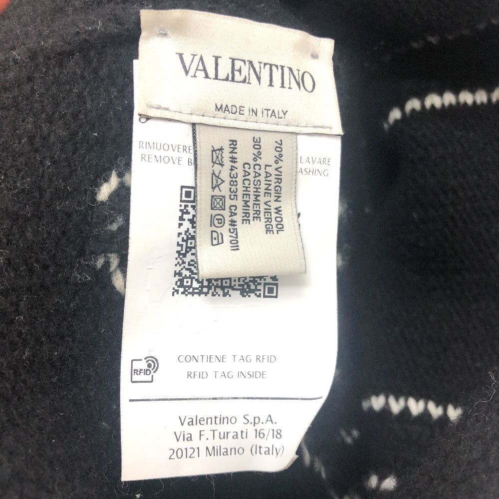 Valentino Valentino Logo Knitted Hat Beanie Apparel (Clothing) Fashion Accessory Accessories Wool Men Black Size ONE SIZE - 10 Thumbnail