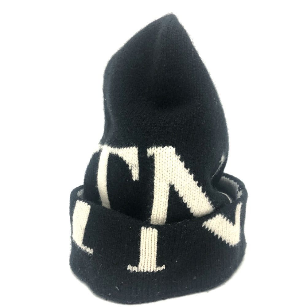 Valentino Valentino Logo Knitted Hat Beanie Apparel (Clothing) Fashion Accessory Accessories Wool Men Black Size ONE SIZE - 4 Thumbnail