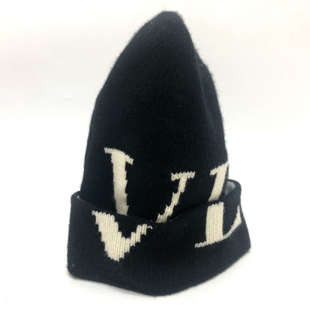 Valentino Valentino Logo Knitted Hat Beanie Apparel (Clothing) Fashion Accessory Accessories Wool Men Black Size ONE SIZE - 3 Thumbnail