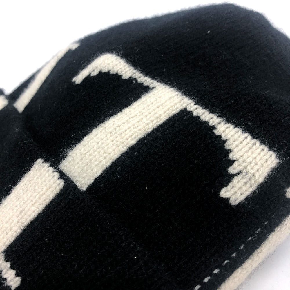 Valentino Valentino Logo Knitted Hat Beanie Apparel (Clothing) Fashion Accessory Accessories Wool Men Black Size ONE SIZE - 8 Thumbnail