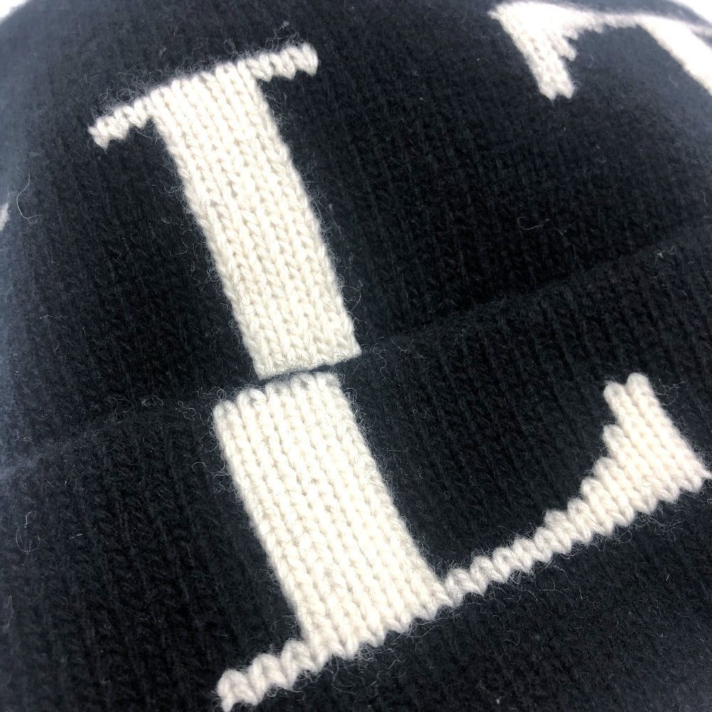 Valentino Valentino Logo Knitted Hat Beanie Apparel (Clothing) Fashion Accessory Accessories Wool Men Black Size ONE SIZE - 7 Thumbnail
