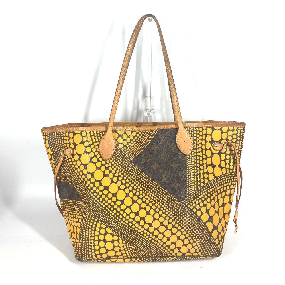 Louis Vuitton Louis Vuitton M40685 Yayoi Kusama Collaboration Monogram Wave Dot Neverfull Mm Briefcase Shoulder Bag Shawl Tote Canvas Women Jonne Yellow Size ONE SIZE - 2 Thumbnail