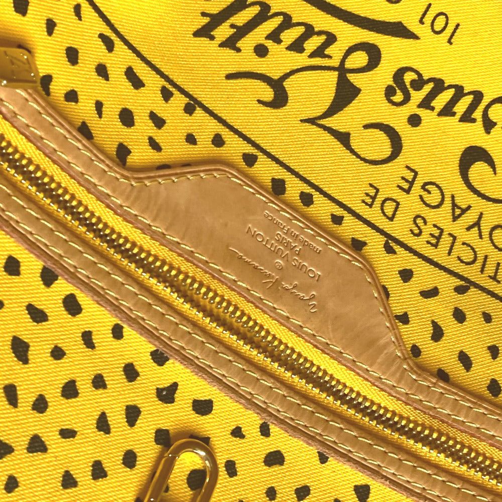 Louis Vuitton Louis Vuitton M40685 Yayoi Kusama Collaboration Monogram Wave Dot Neverfull Mm Briefcase Shoulder Bag Shawl Tote Canvas Women Jonne Yellow Size ONE SIZE - 12 Thumbnail