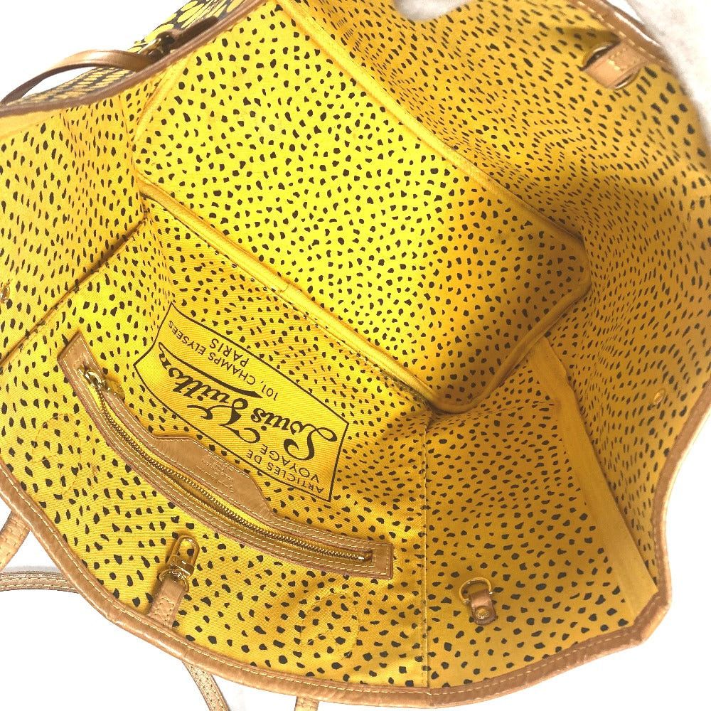Louis Vuitton Louis Vuitton M40685 Yayoi Kusama Collaboration Monogram Wave Dot Neverfull Mm Briefcase Shoulder Bag Shawl Tote Canvas Women Jonne Yellow Size ONE SIZE - 10 Thumbnail