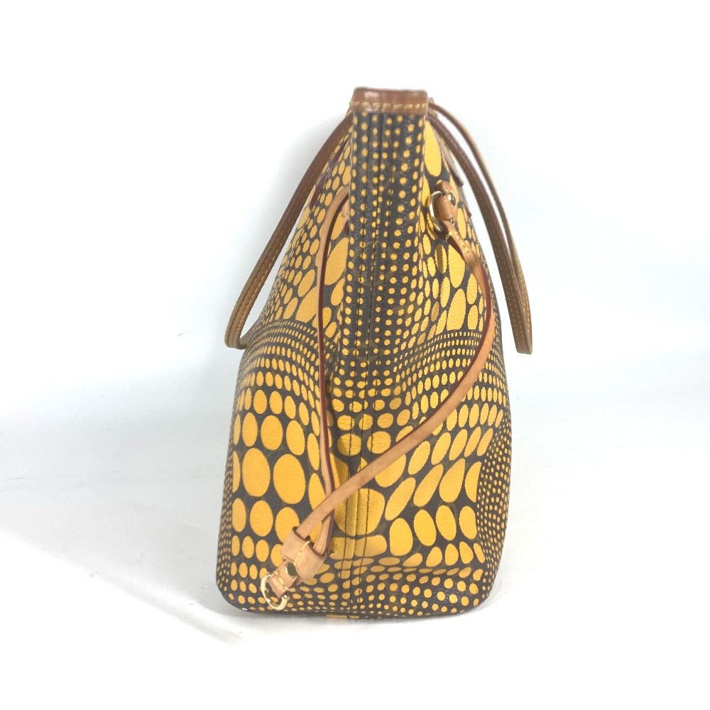 Louis Vuitton Louis Vuitton M40685 Yayoi Kusama Collaboration Monogram Wave Dot Neverfull Mm Briefcase Shoulder Bag Shawl Tote Canvas Women Jonne Yellow Size ONE SIZE - 3 Thumbnail