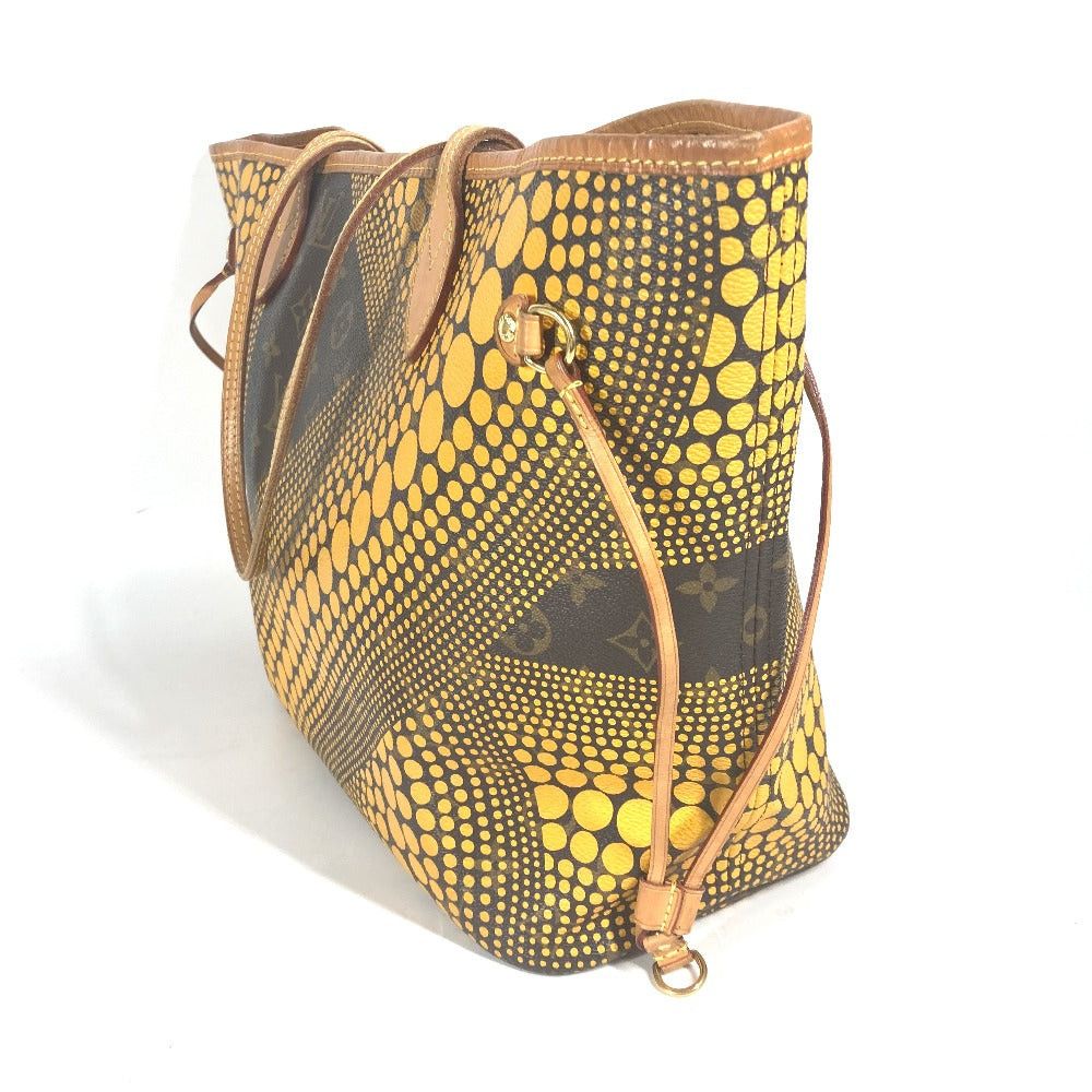 Louis Vuitton Louis Vuitton M40685 Yayoi Kusama Collaboration Monogram Wave Dot Neverfull Mm Briefcase Shoulder Bag Shawl Tote Canvas Women Jonne Yellow Size ONE SIZE - 4 Thumbnail