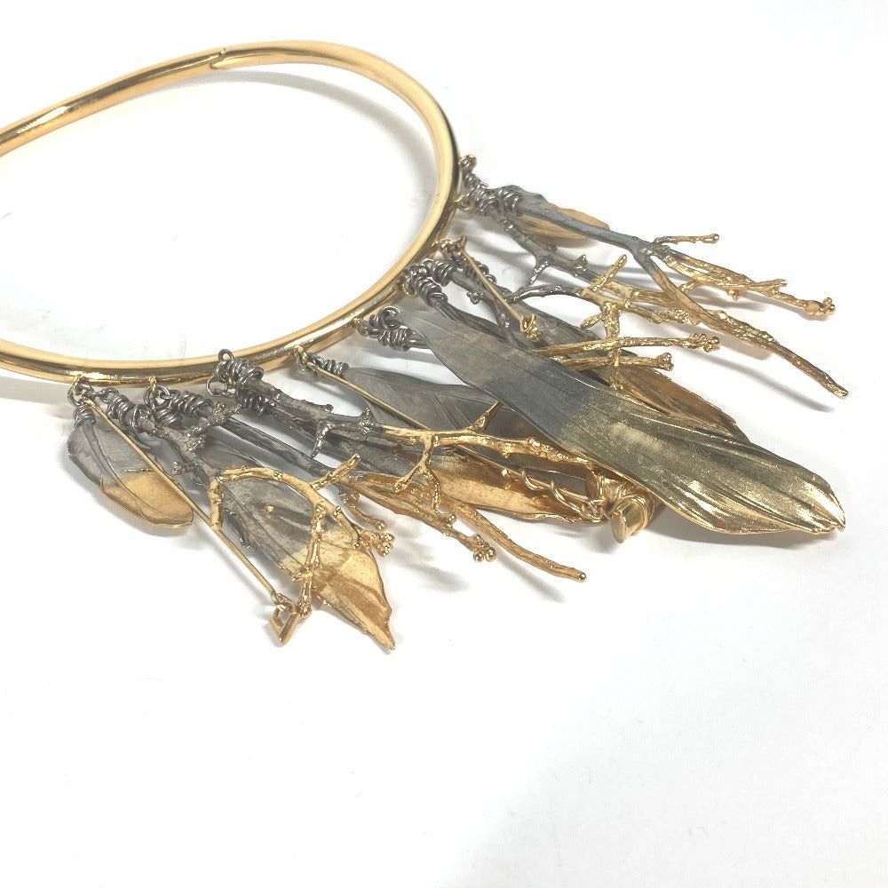 Louis Vuitton Louis Vuitton Mp2409 Plume Necklace Blade (Fan, Propeller, Etc.) Accessories Choker Metal Women Gold Size ONE SIZE - 6 Thumbnail