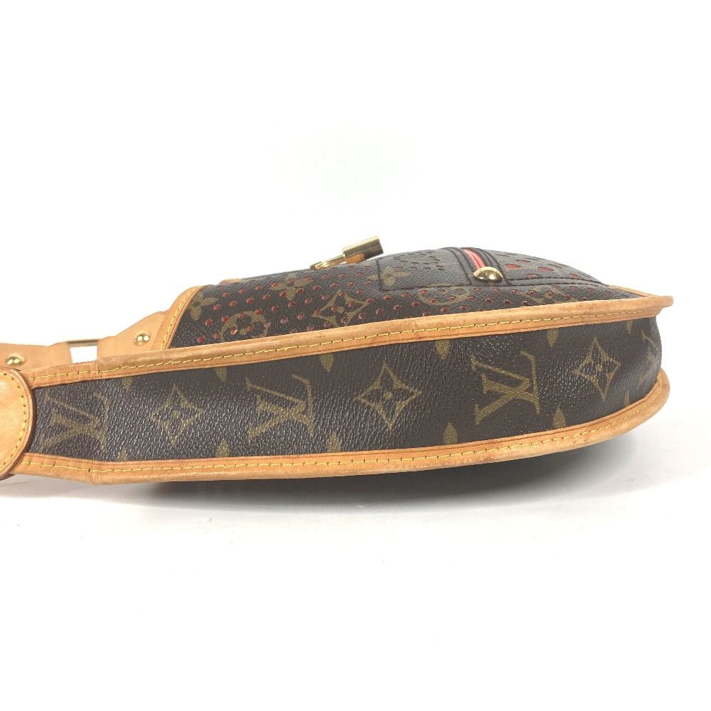 Louis Vuitton Louis Vuitton M95178 Monogram Perfo Dohmi (Protrusion On The Top Of A Pagoda Finial) Lunne. Shawl Shoulder Bag Canvas Women Oranger Orange Size ONE SIZE - 4 Thumbnail