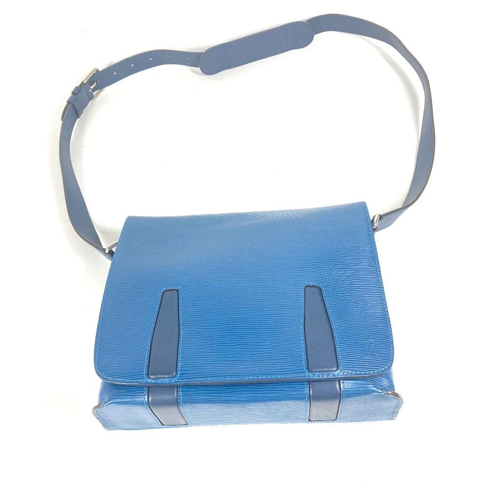 Louis Vuitton Louis Vuitton M53407 Epi Harrington Messenger Diagonal Hanging (E.G. Of A Rocket) Briefcase Flap Shoulder Bag Leather Men Blue Azul (Blue Cheese) Size ONE SIZE - 7 Thumbnail