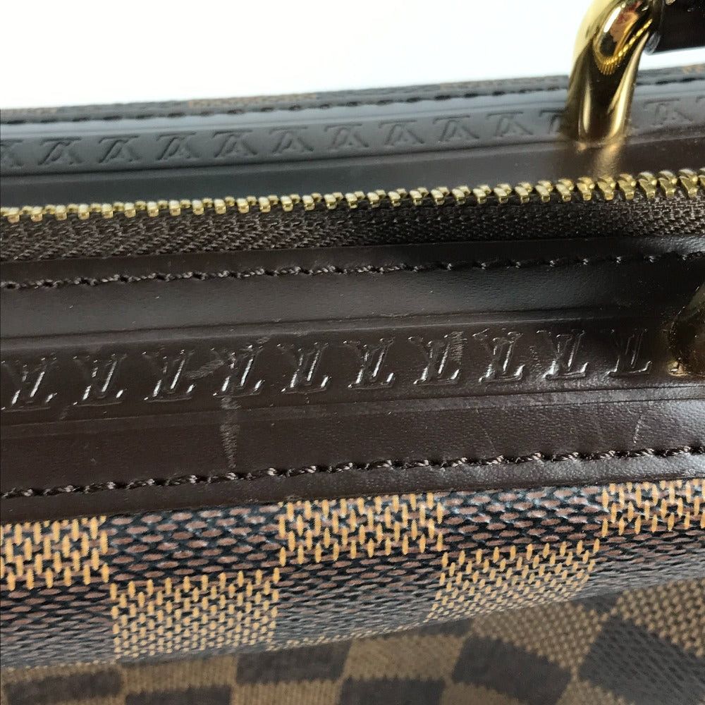 Louis Vuitton Louis Vuitton N51201 Damier Knightsbridge Briefcase Handbag Tote Bag Canvas Women Ebenu. Brown Size ONE SIZE - 9 Thumbnail
