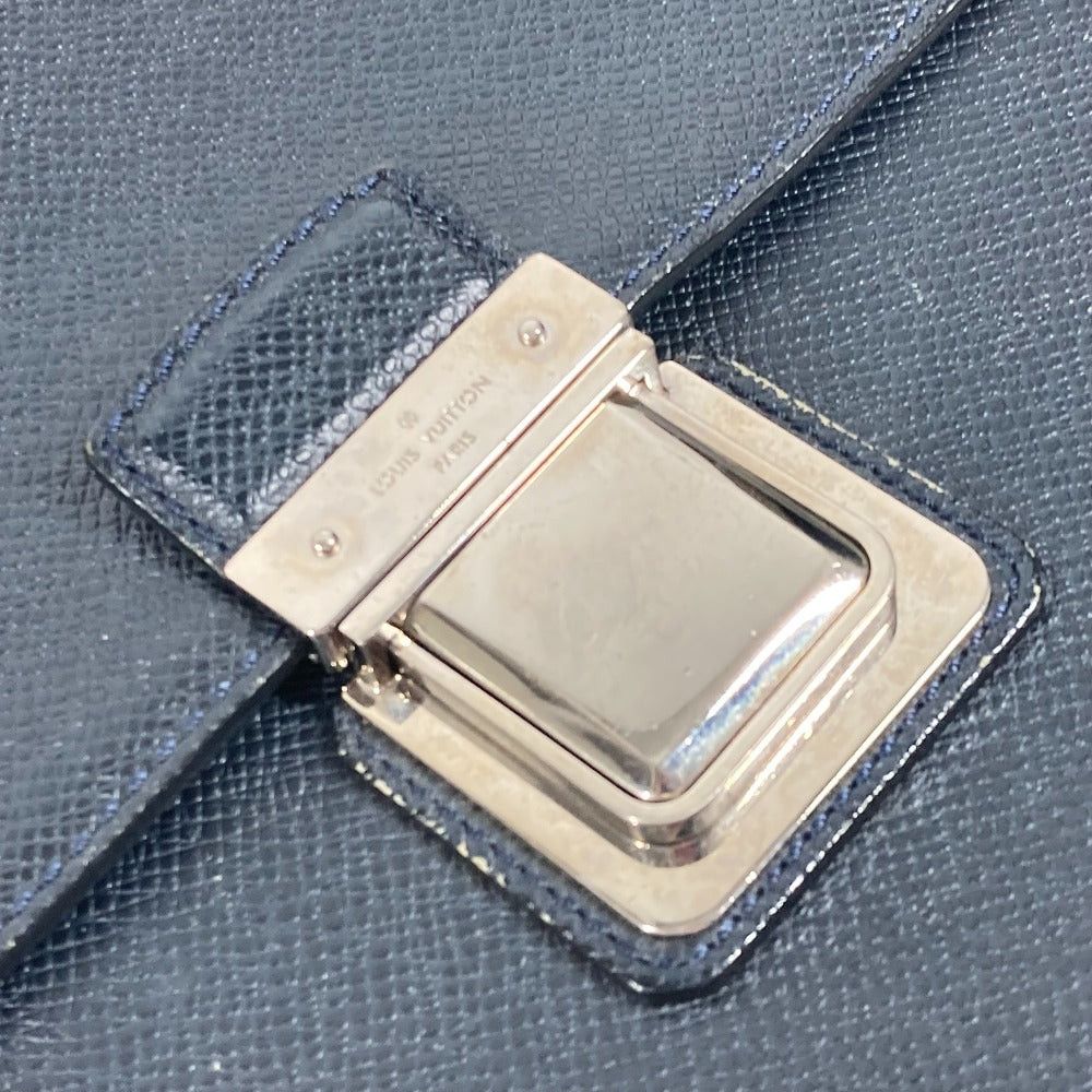 Louis Vuitton Louis Vuitton M32640 Taiga Vasili Pm Attaché Case Porte-Documents Briefcase Business Bag Leather Men Boreal Dark Navy Size ONE SIZE - 7 Thumbnail