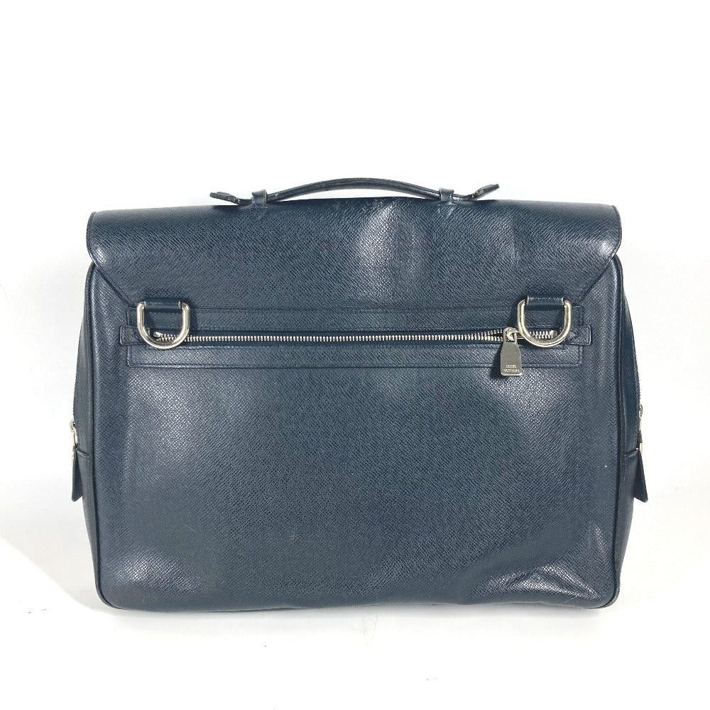 Louis Vuitton Louis Vuitton M32640 Taiga Vasili Pm Attaché Case Porte-Documents Briefcase Business Bag Leather Men Boreal Dark Navy Size ONE SIZE - 3 Thumbnail