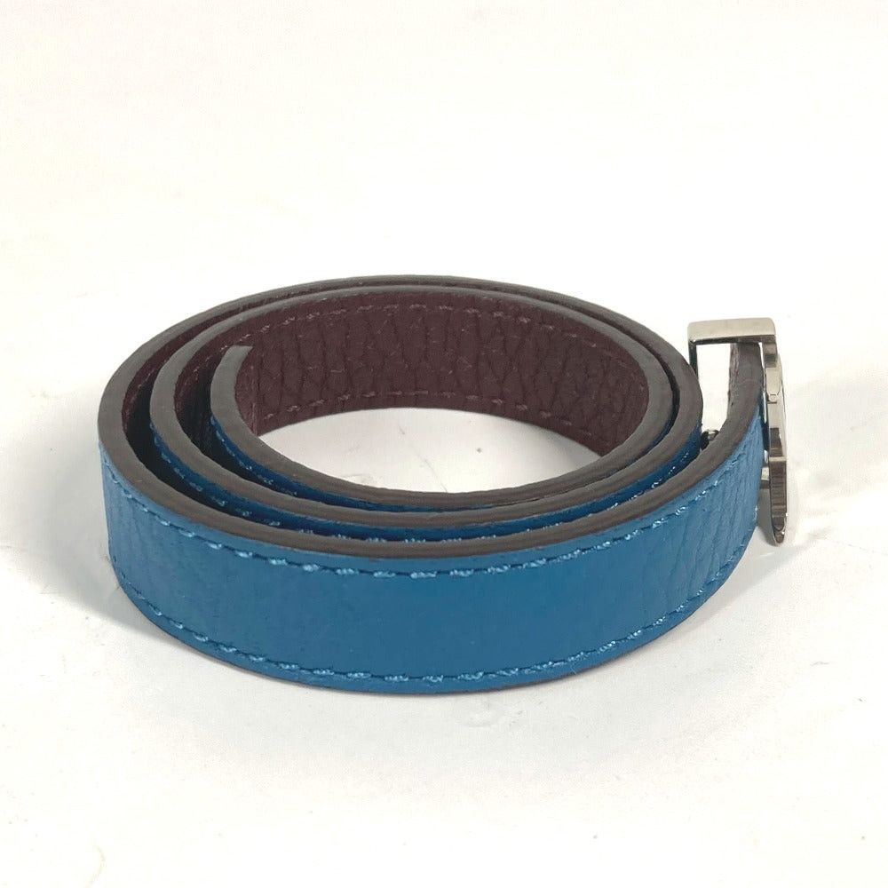 Louis Vuitton Louis Vuitton M6015E Brasle Lv Accessories Twofold Bicolor Bracelet Tryon Leather Unisex Blue Size ONE SIZE - 3 Thumbnail