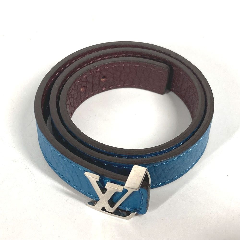 Louis Vuitton Louis Vuitton M6015E Brasle Lv Accessories Twofold Bicolor Bracelet Tryon Leather Unisex Blue Size ONE SIZE - 5 Thumbnail