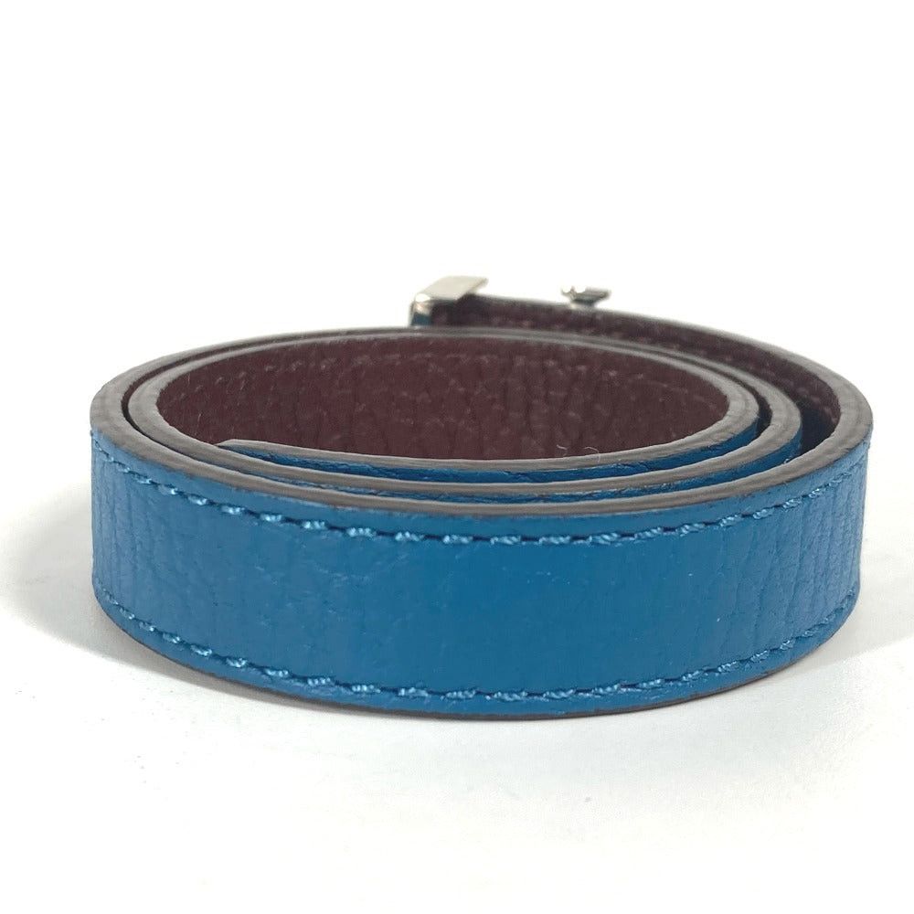 Louis Vuitton Louis Vuitton M6015E Brasle Lv Accessories Twofold Bicolor Bracelet Tryon Leather Unisex Blue Size ONE SIZE - 2 Thumbnail