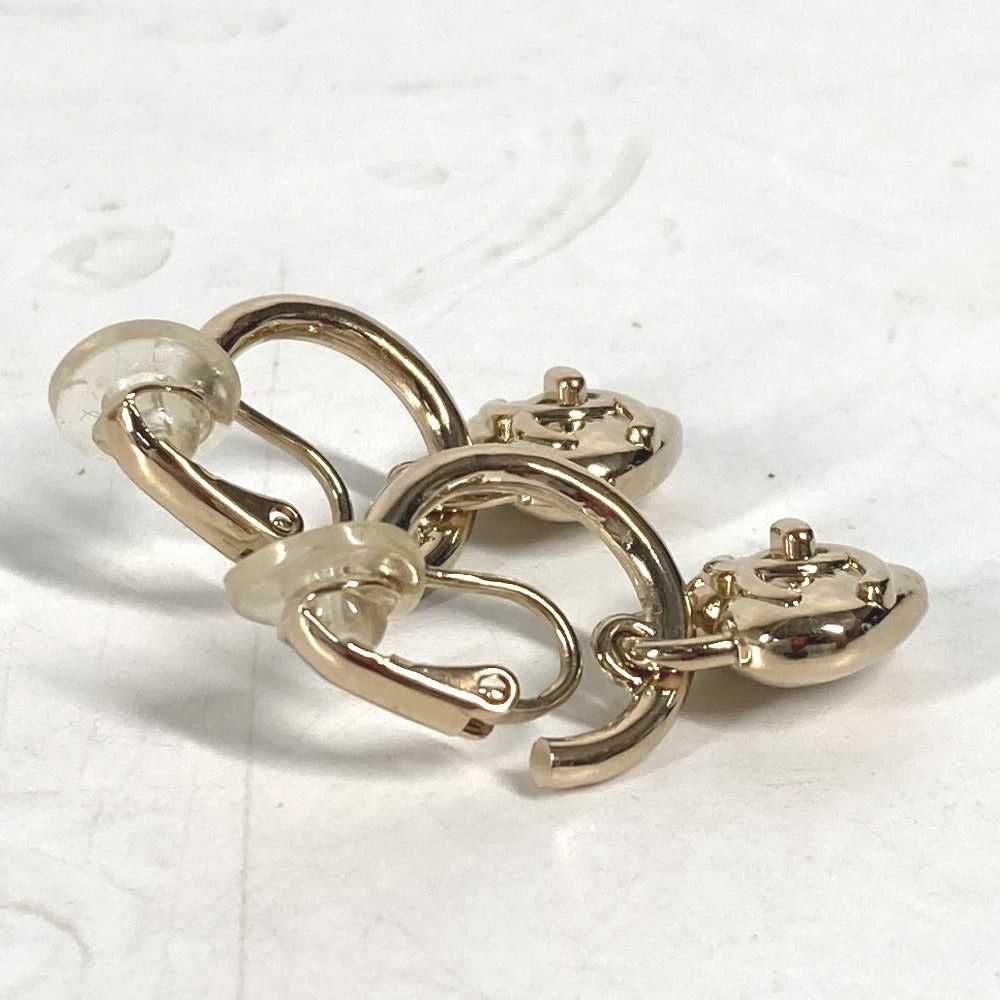 Chanel Chanel 22B Cc Coma Mark Heart Accessories Earring Metal Women Gold Size ONE SIZE - 3 Thumbnail