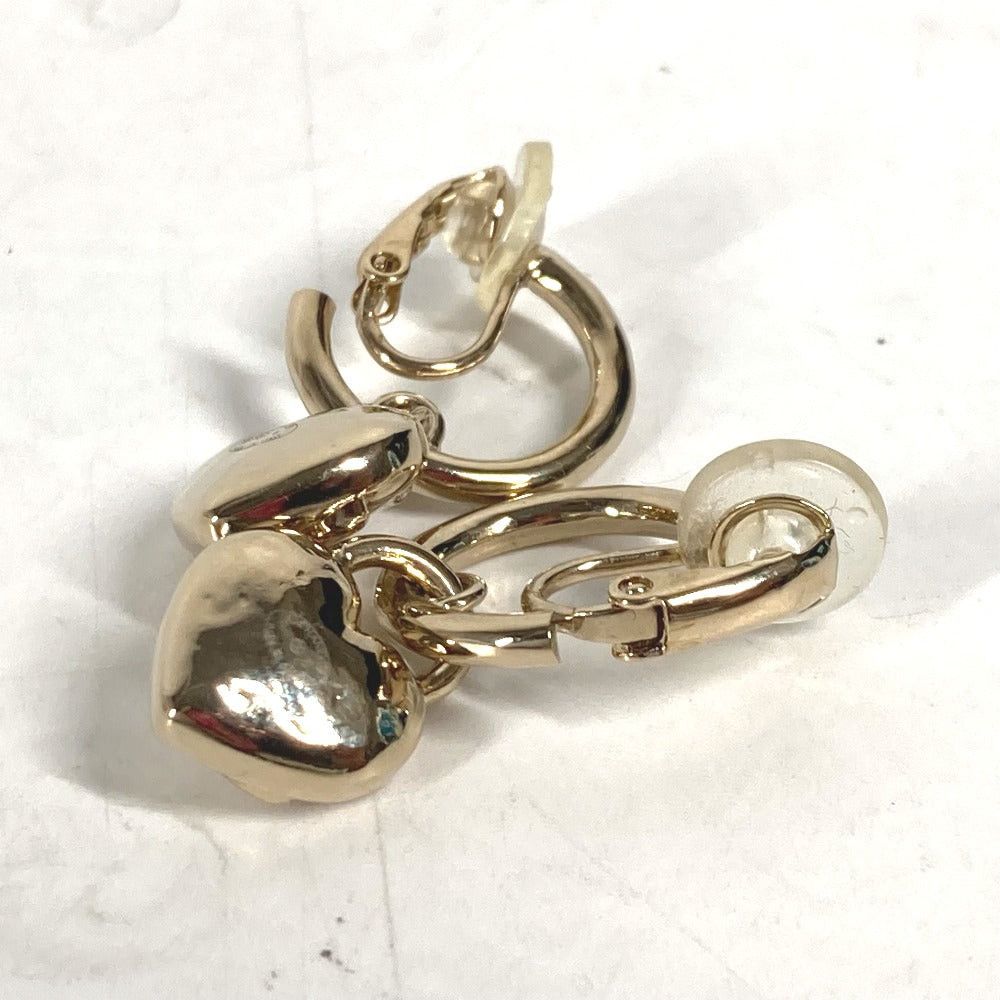Chanel Chanel 22B Cc Coma Mark Heart Accessories Earring Metal Women Gold Size ONE SIZE - 5 Thumbnail