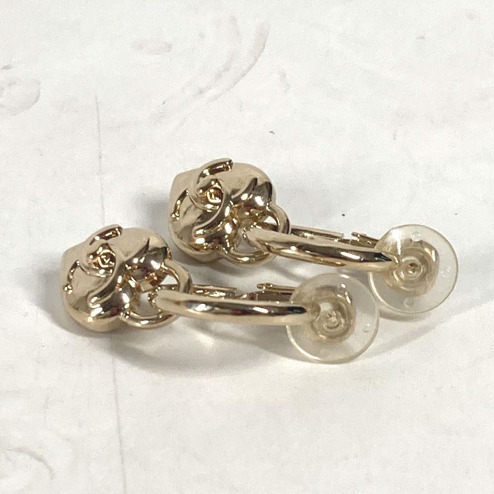 Chanel Chanel 22B Cc Coma Mark Heart Accessories Earring Metal Women Gold Size ONE SIZE - 2 Thumbnail