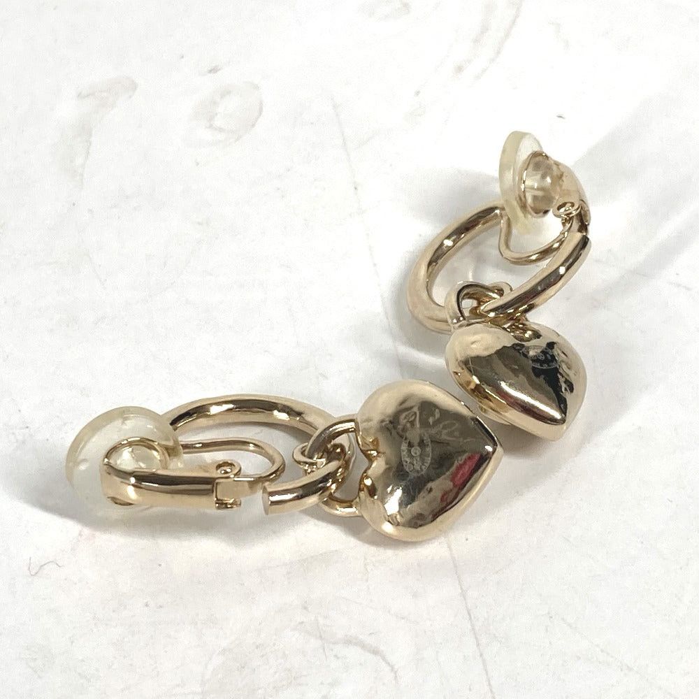 Chanel Chanel 22B Cc Coma Mark Heart Accessories Earring Metal Women Gold Size ONE SIZE - 4 Thumbnail