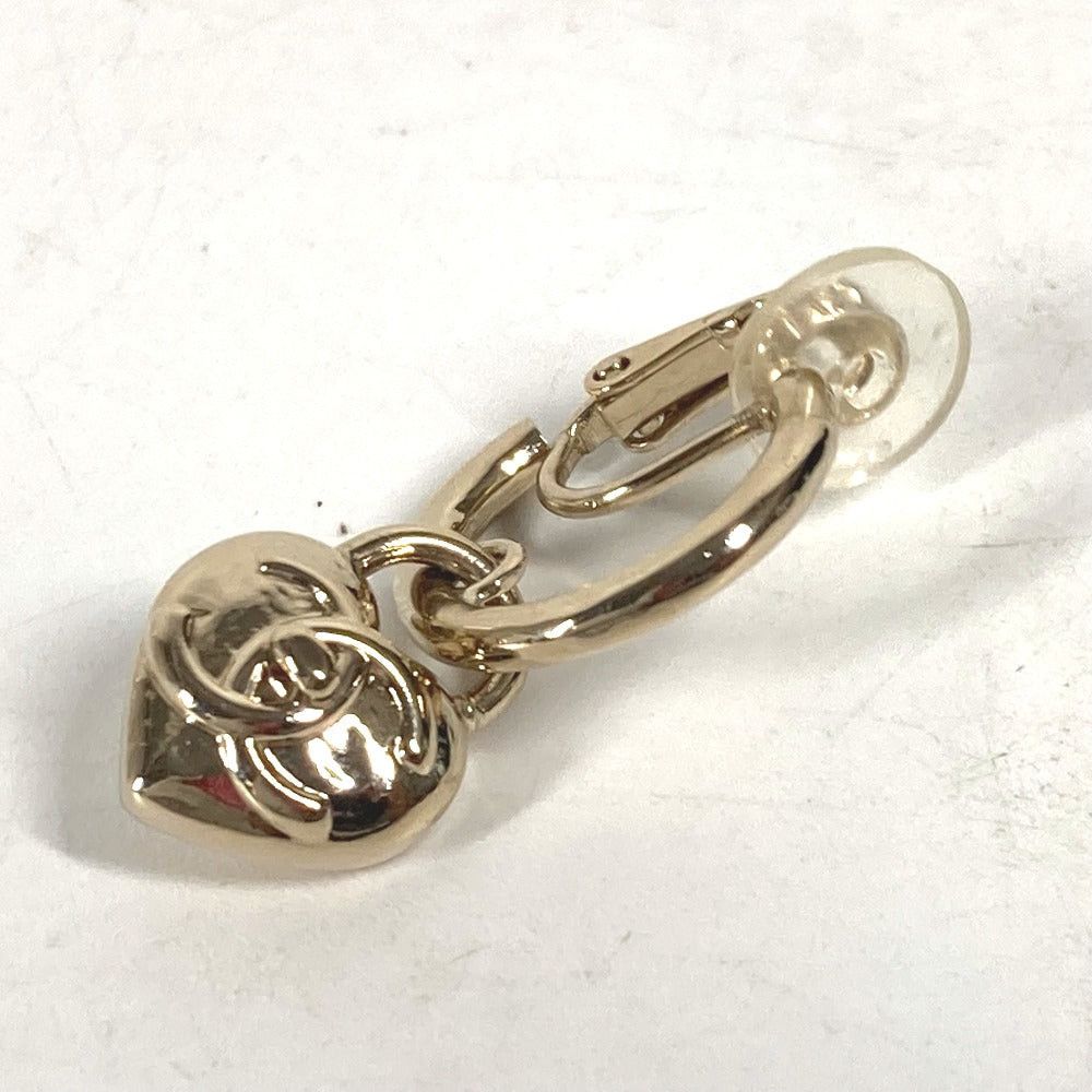 Chanel Chanel 22B Cc Coma Mark Heart Accessories Earring Metal Women Gold Size ONE SIZE - 7 Thumbnail