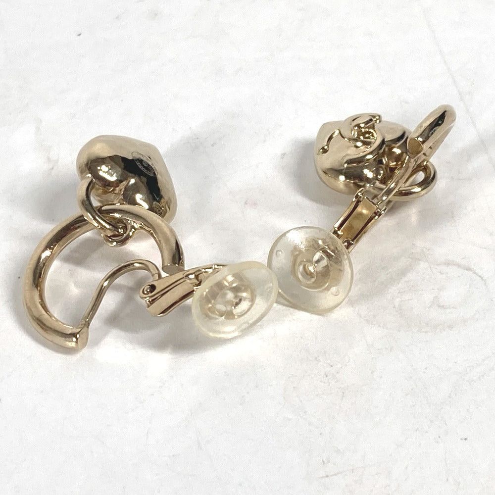 Chanel Chanel 22B Cc Coma Mark Heart Accessories Earring Metal Women Gold Size ONE SIZE - 8 Thumbnail