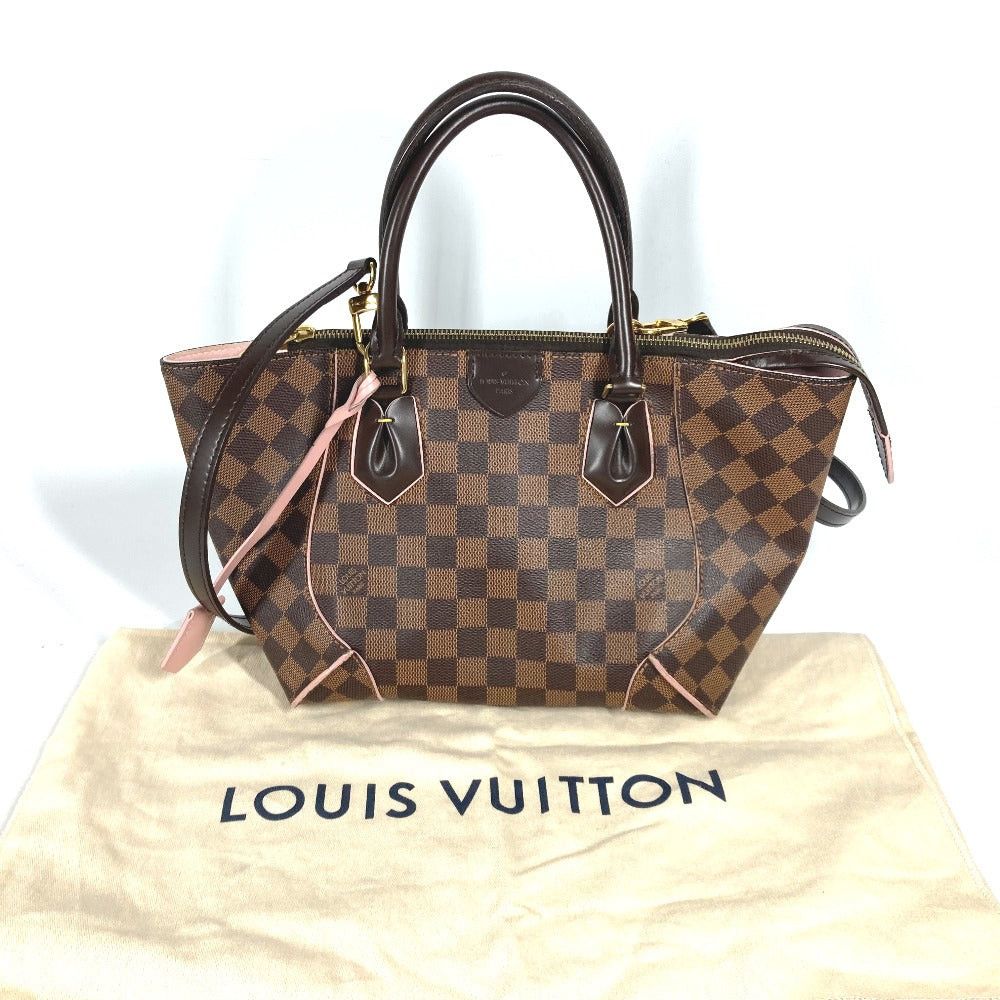 Louis Vuitton Louis Vuitton N41554 Damier Caissa Pm 2 Way Bag Shoulder Diagonal Hanging (E.G. Of A Rocket) Shawl Handbag Canvas Women Rosebay Balerine Brown×Pink Size ONE SIZE - 16 Thumbnail