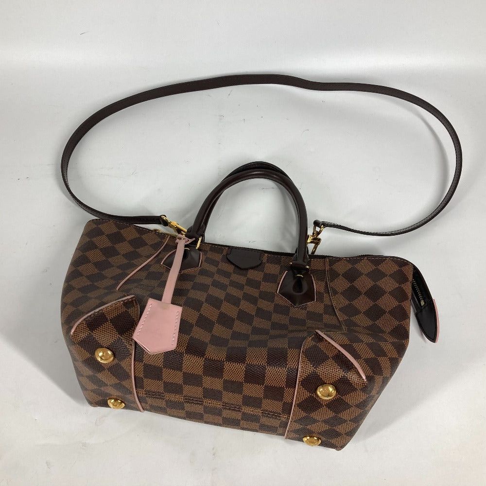 Louis Vuitton Louis Vuitton N41554 Damier Caissa Pm 2 Way Bag Shoulder Diagonal Hanging (E.G. Of A Rocket) Shawl Handbag Canvas Women Rosebay Balerine Brown×Pink Size ONE SIZE - 8 Thumbnail
