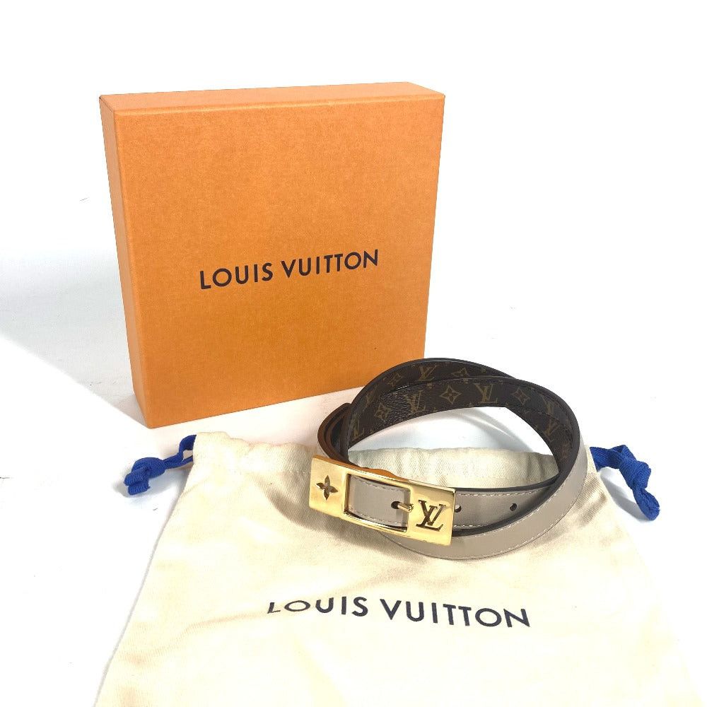 Louis Vuitton Louis Vuitton M8370Y Monogram Belt Lv Duo 18Mm Reversible Accessories Narrow Courroies Canvas Women Brown Size ONE SIZE - 7 Thumbnail