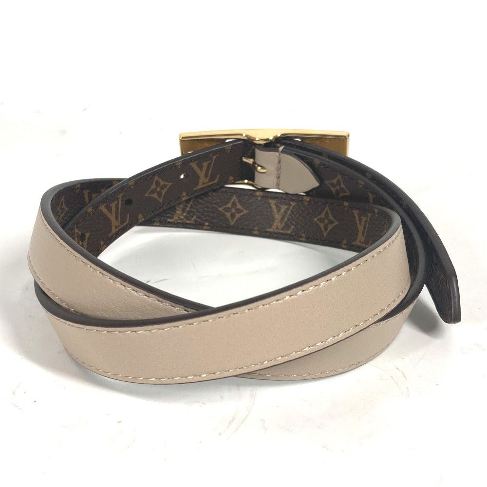 Louis Vuitton Louis Vuitton M8370Y Monogram Belt Lv Duo 18Mm Reversible Accessories Narrow Courroies Canvas Women Brown Size ONE SIZE - 2 Thumbnail