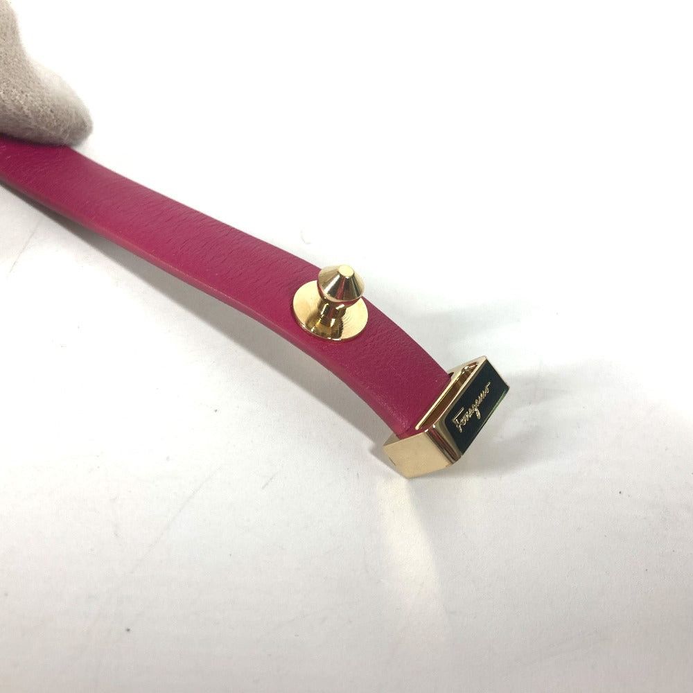 Salvatore Ferragamo Salvatore Ferragamo Twofold Gancini Accessories Bracelet Leather Women Pink Size ONE SIZE - 7 Thumbnail