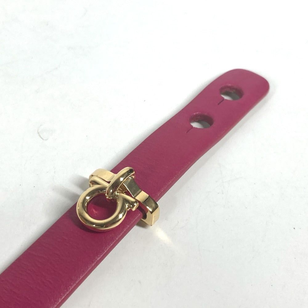 Salvatore Ferragamo Salvatore Ferragamo Twofold Gancini Accessories Bracelet Leather Women Pink Size ONE SIZE - 9 Thumbnail