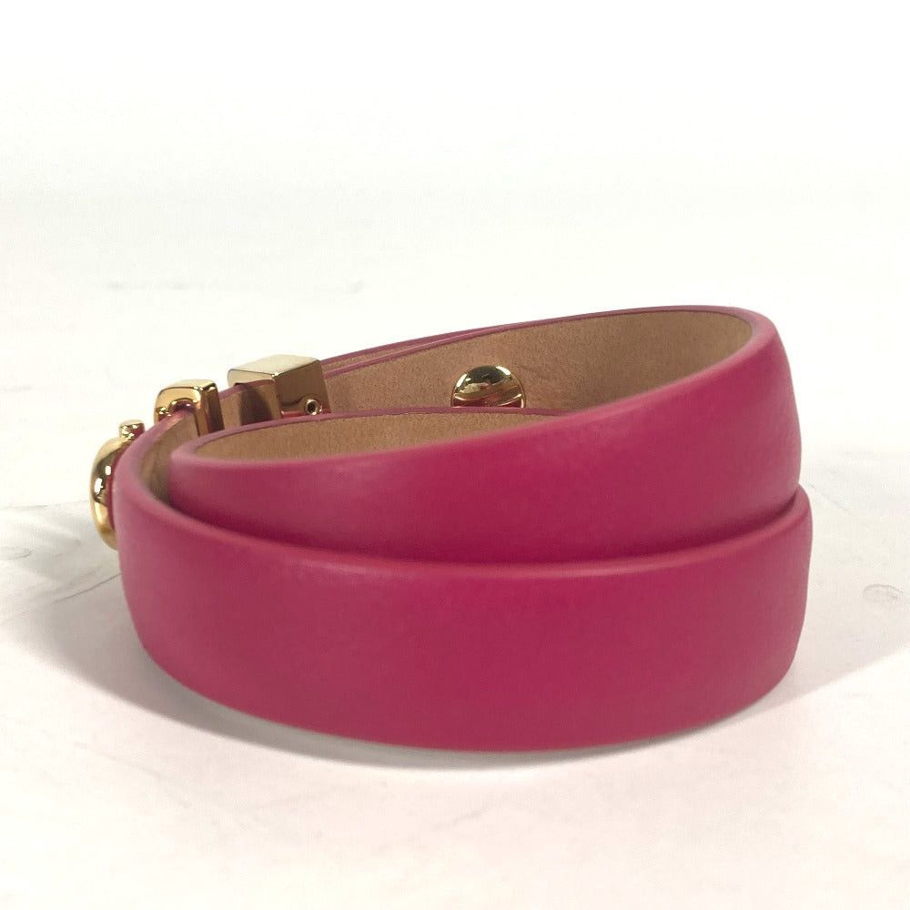 Salvatore Ferragamo Salvatore Ferragamo Twofold Gancini Accessories Bracelet Leather Women Pink Size ONE SIZE - 5 Thumbnail