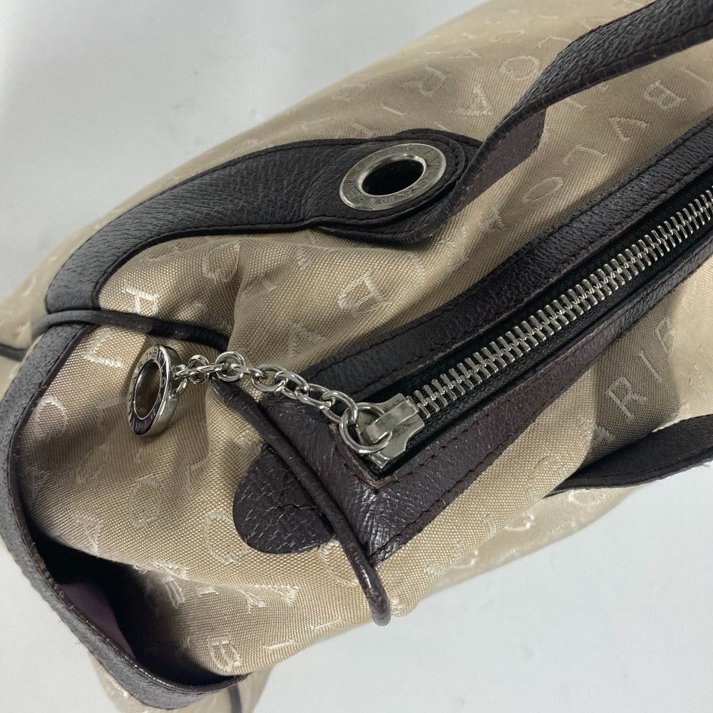 Bvlgari Bvlgari Shawl Logomania Briefcase Mini Boston Bag Shoulder Leather/Canvas Women Beige Size ONE SIZE - 9 Thumbnail