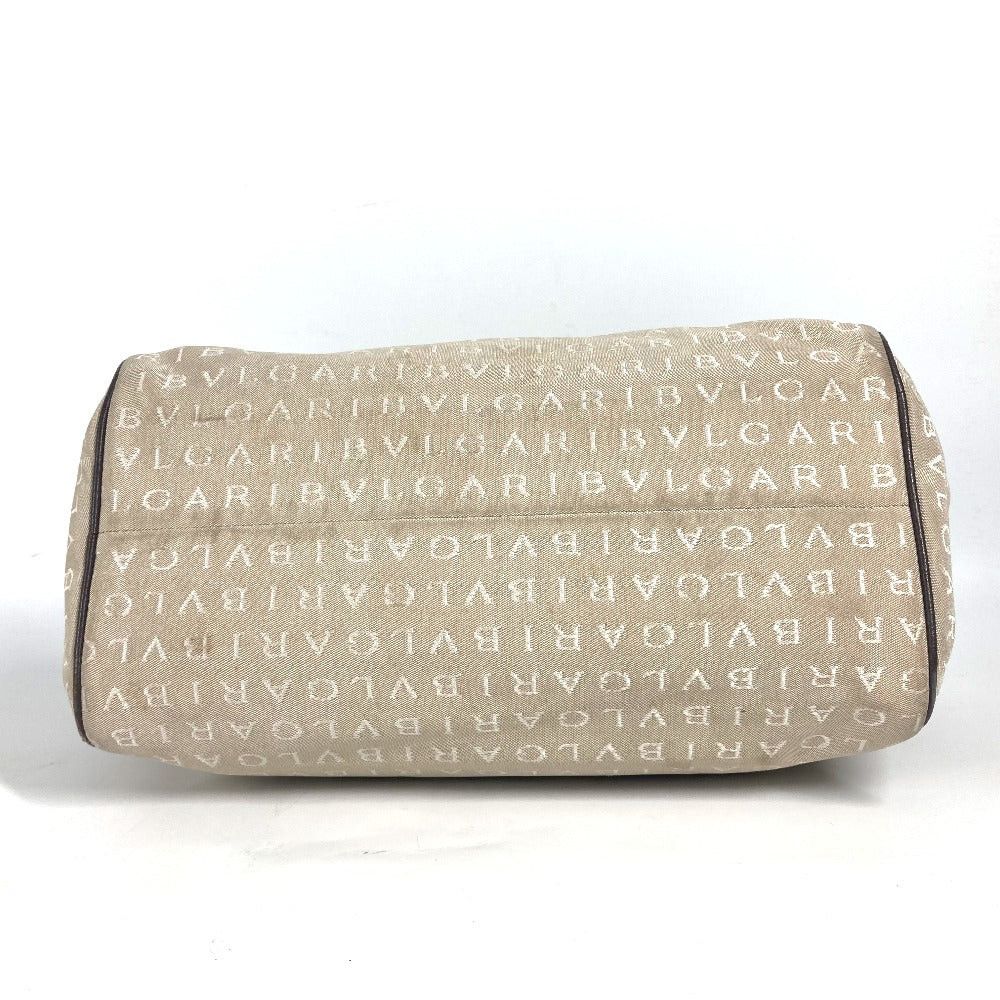 Bvlgari Bvlgari Shawl Logomania Briefcase Mini Boston Bag Shoulder Leather/Canvas Women Beige Size ONE SIZE - 5 Thumbnail