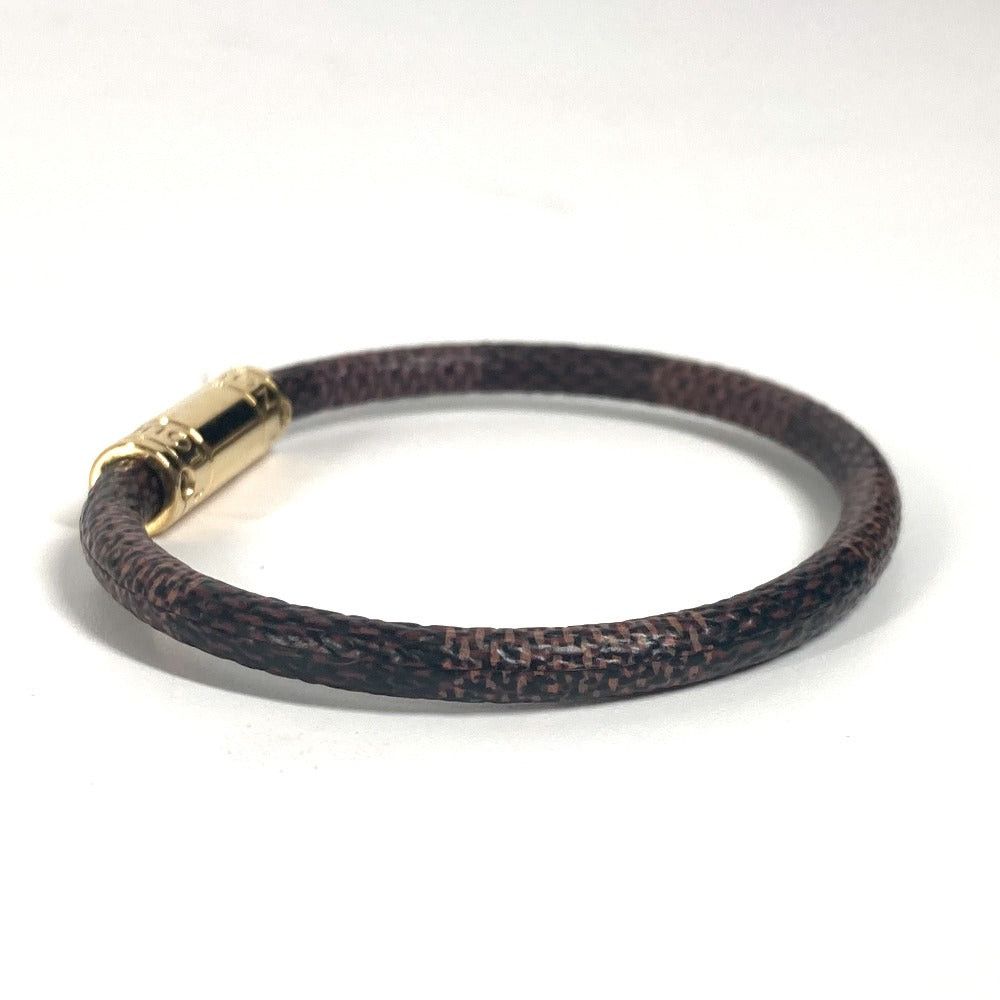 Louis Vuitton Louis Vuitton M6139F Damier Brasle Keep. It Bangle Accessories Bracelet Canvas Women Ebenu. Brown Size ONE SIZE - 5 Thumbnail