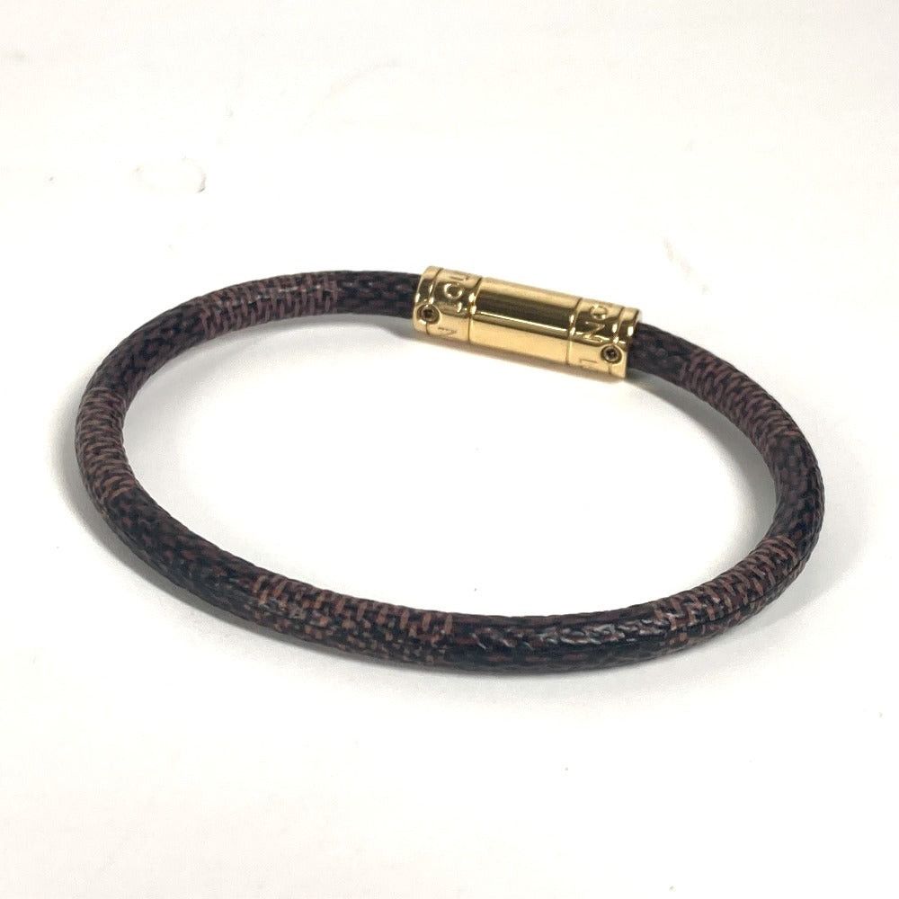 Louis Vuitton Louis Vuitton M6139F Damier Brasle Keep. It Bangle Accessories Bracelet Canvas Women Ebenu. Brown Size ONE SIZE - 2 Thumbnail