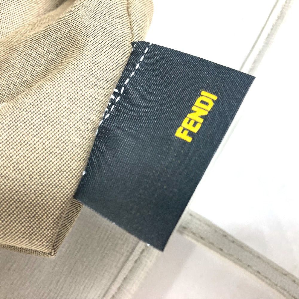 Fendi Fendi 8Bh185 Briefcase Shawl Tote Bag Zukka Logo Metal Plate Shoulder Leather/Canvas Women White Size ONE SIZE - 18 Thumbnail