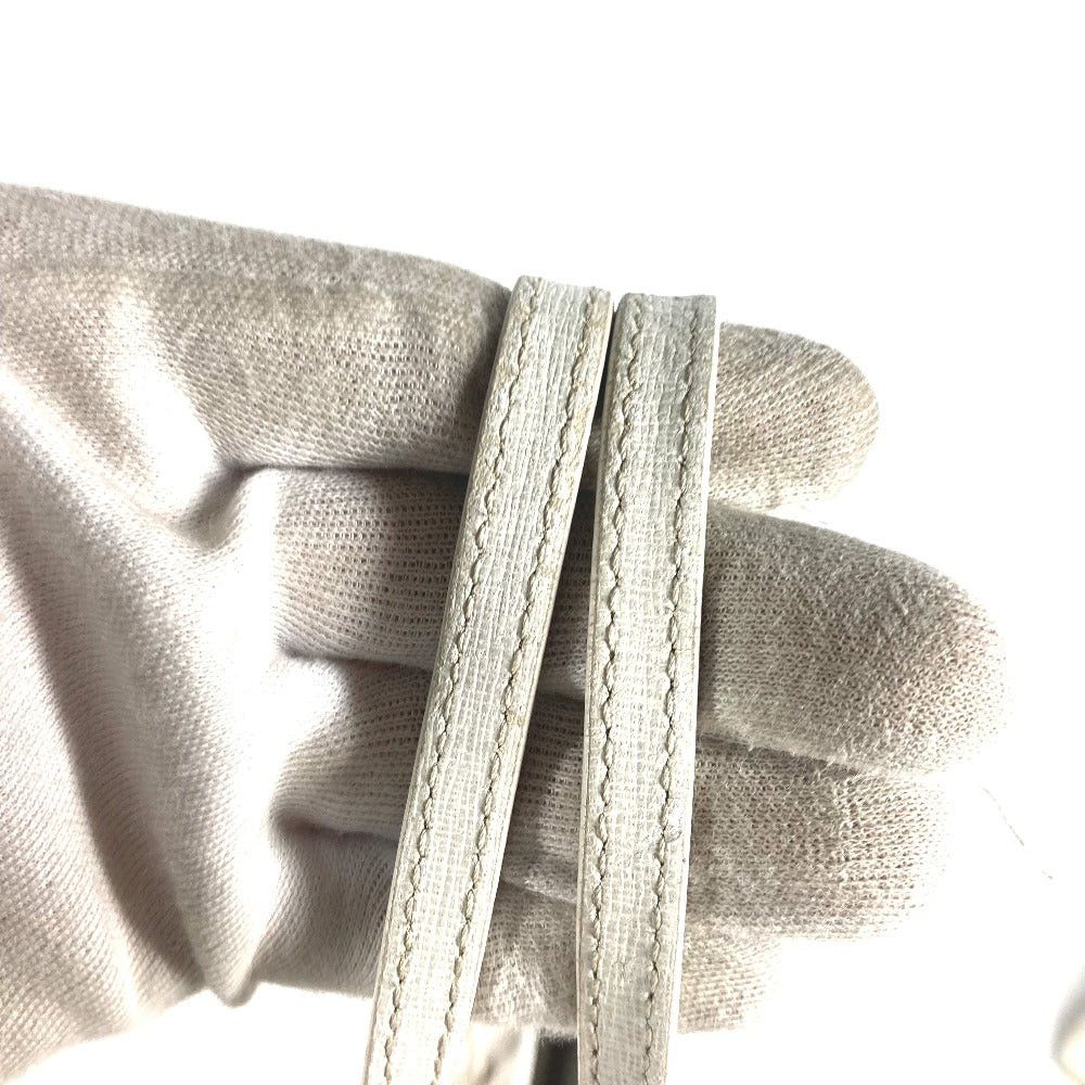 Fendi Fendi 8Bh185 Briefcase Shawl Tote Bag Zukka Logo Metal Plate Shoulder Leather/Canvas Women White Size ONE SIZE - 5 Thumbnail