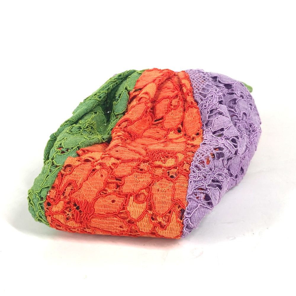 Gucci Gucci 499711 Lace Flower Turban Headband Horseshoe-Shaped Hairband Hair Accessory Band Rayon Women Light Purple Size ONE SIZE - 3 Thumbnail