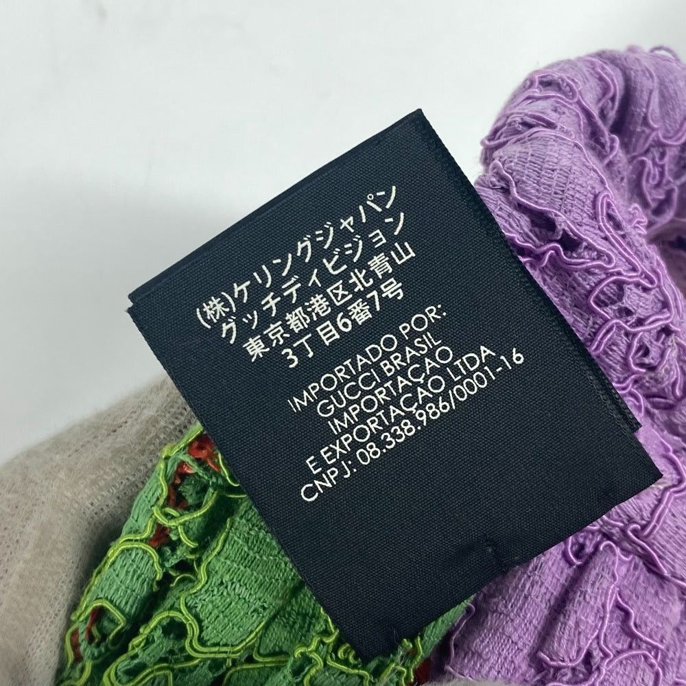 Gucci Gucci 499711 Lace Flower Turban Headband Horseshoe-Shaped Hairband Hair Accessory Band Rayon Women Light Purple Size ONE SIZE - 10 Thumbnail