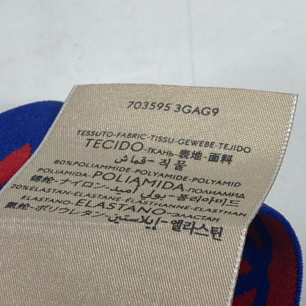 Gucci Gucci 703595 Adidas (Brand Name) Collaboration Logo Headband Accessories Hair Band Nylon Men Blue Size ONE SIZE - 10 Thumbnail
