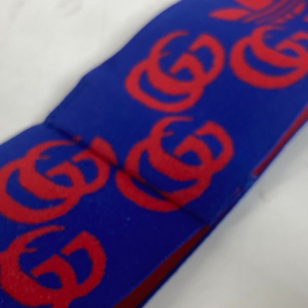 Gucci Gucci 703595 Adidas (Brand Name) Collaboration Logo Headband Accessories Hair Band Nylon Men Blue Size ONE SIZE - 6 Thumbnail
