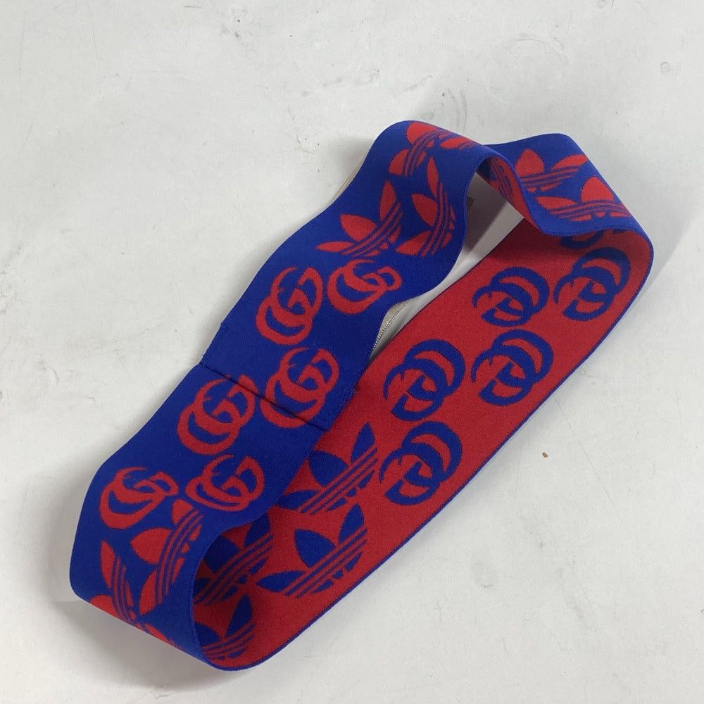 Gucci Gucci 703595 Adidas (Brand Name) Collaboration Logo Headband Accessories Hair Band Nylon Men Blue Size ONE SIZE - 13 Thumbnail