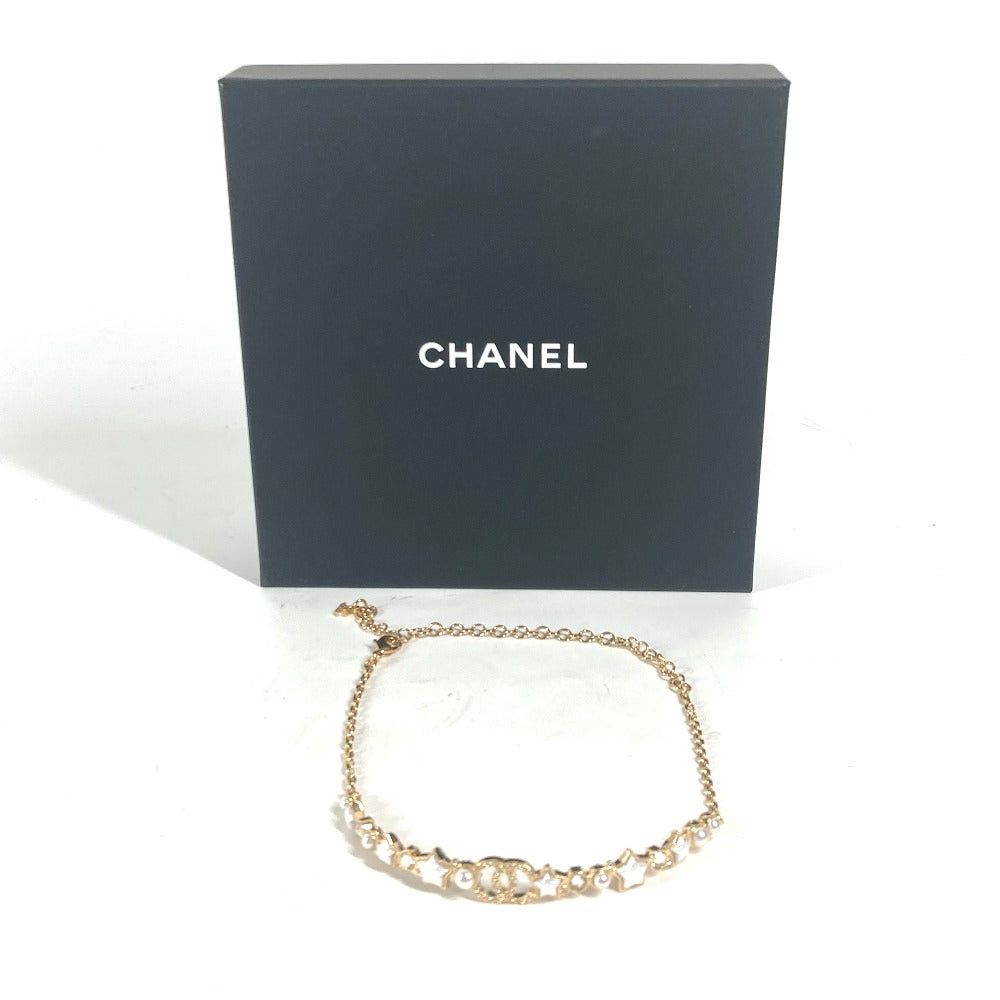 Chanel Chanel B24C Cc Coma Mark Star Estrela Chain Choker Accessories Rhinestone Necklace Metal Women Gold Size ONE SIZE - 12 Thumbnail