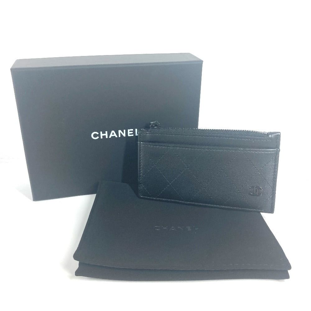 Chanel Chanel Ap3823 Cc Coma Mark Matelasse Classic Fragment Case Wallet Change Purse Coin Leather Women Black Size ONE SIZE - 2 Thumbnail