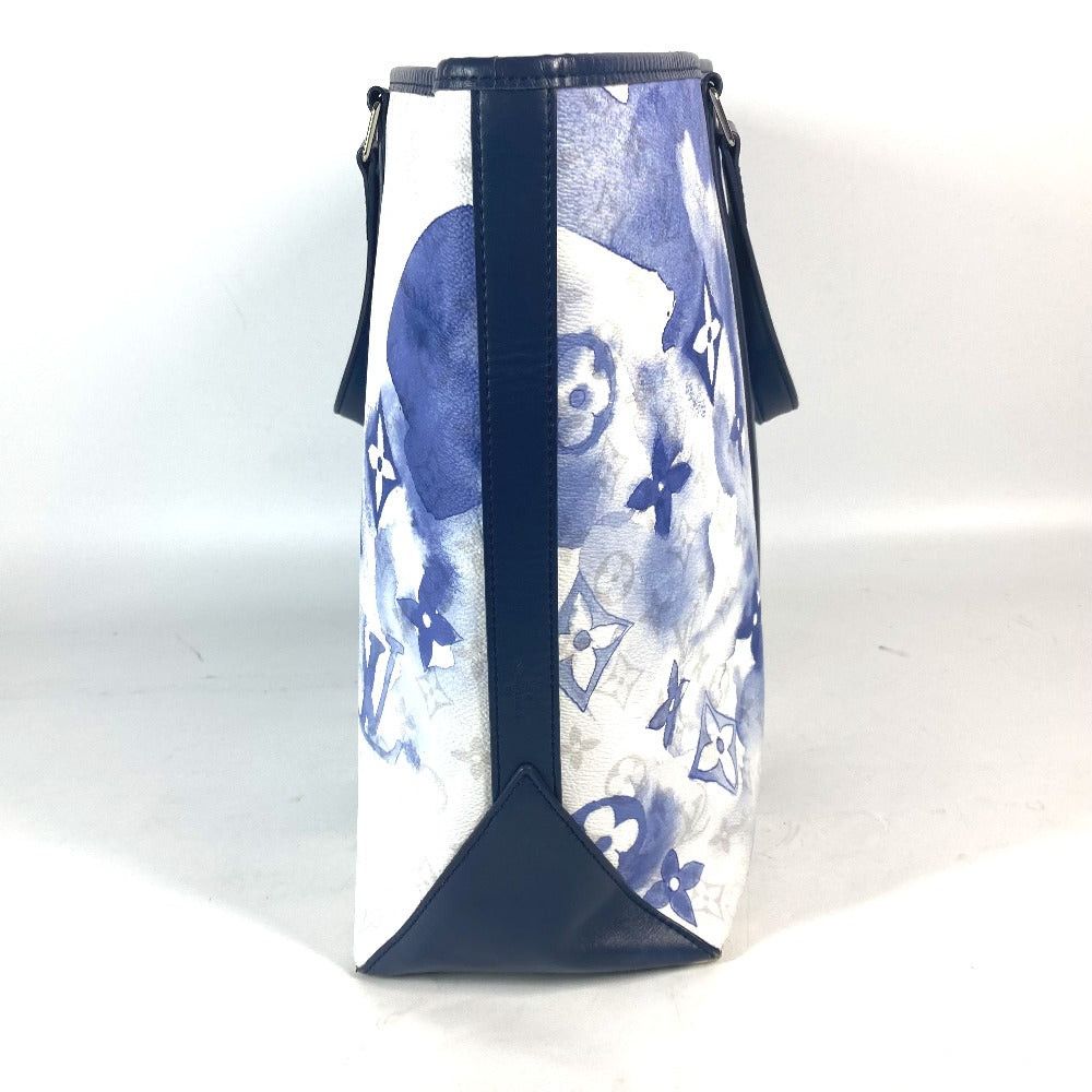 Louis Vuitton Louis Vuitton M45755 Monogram Weekend Tote Gm Bag Briefcase Shawl Shoulder Canvas Men Blue Size ONE SIZE - 3 Thumbnail
