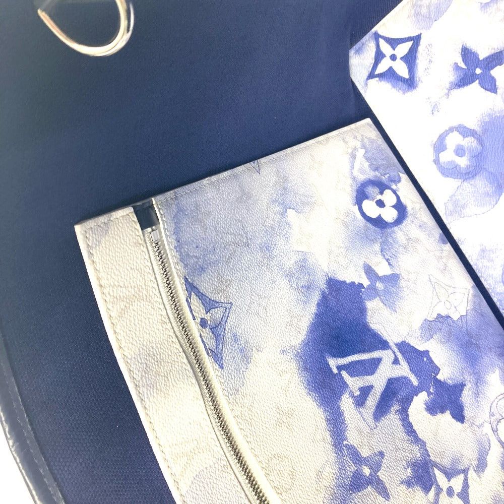 Louis Vuitton Louis Vuitton M45755 Monogram Weekend Tote Gm Bag Briefcase Shawl Shoulder Canvas Men Blue Size ONE SIZE - 13 Thumbnail
